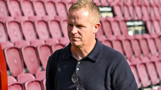 Hearts head coach Wouter Vrancken