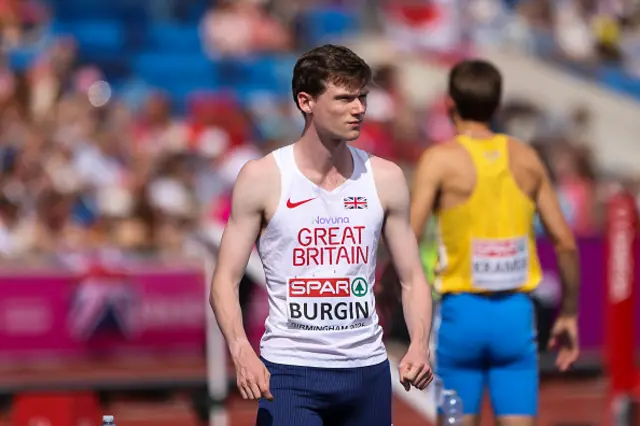 Max Burgin of Great Britain competes in the Men's 800m