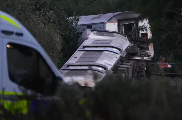 Train derailed