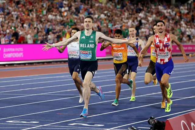 Mark English of Team Ireland celebrates