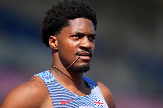 Ebuka Nwokeji of Team Great Britain looks on