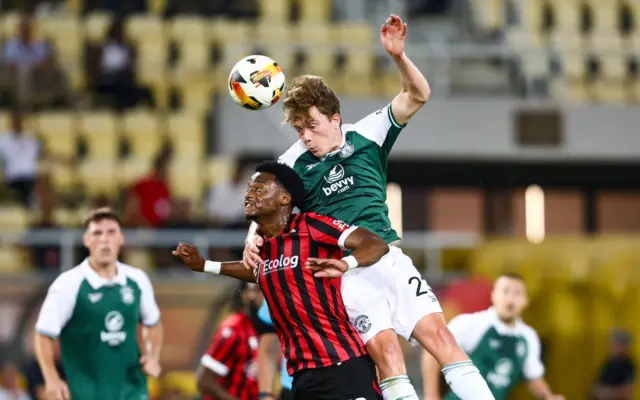 Shkendija 0-0 Hibernian (agg 1-2)