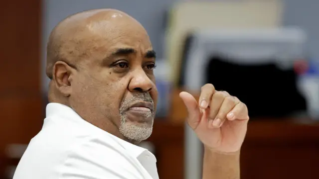 Duane "Keffe D" Davis appears at Clark County District Court on the third day of jury selection for his trial for his alleged role in leading a group of men to kill Tupac Shakur in a 1996 drive-by shooting near the Las Vegas Strip, in Las Vegas, Nevada, U.S., August 12, 2026.