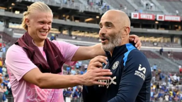 Erling Haaland and Enzo Maresca