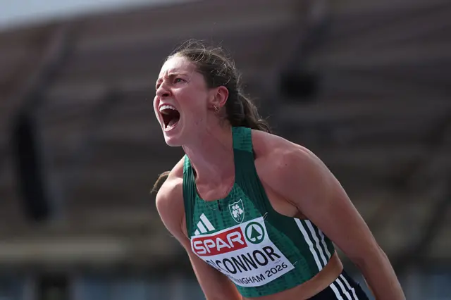 Kate O'Connor of Team Ireland celebrates