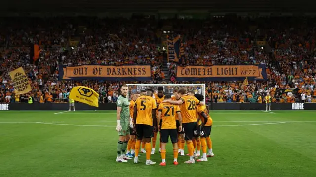 Molineux with banner