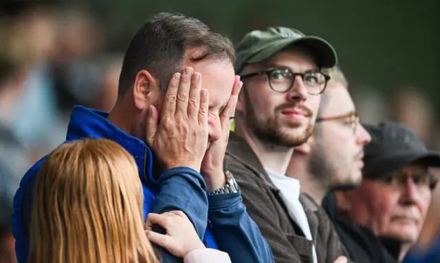 Kilmarnock fans look dejected