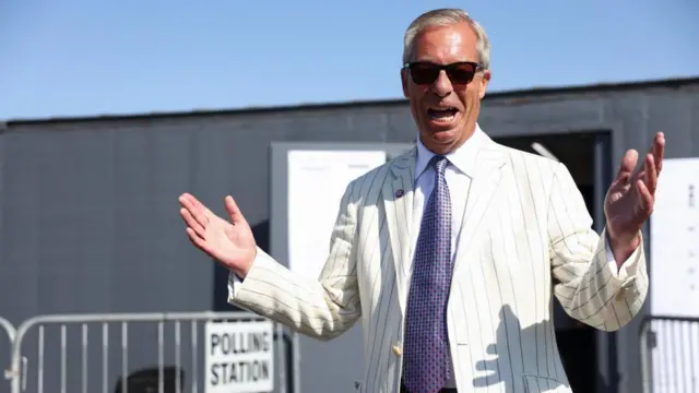 Nigel Farage in Clacton on Thursday