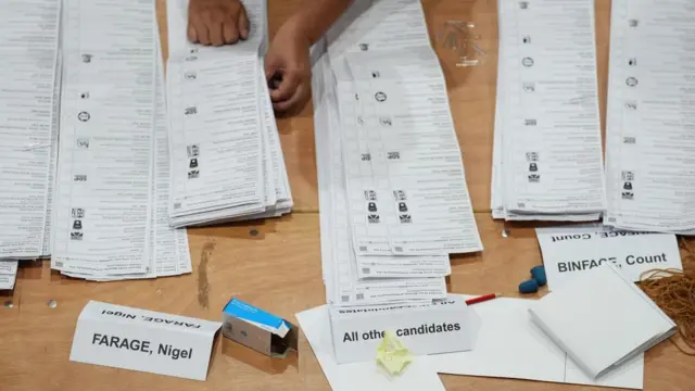 Ballots being counted at the Clacton by-election