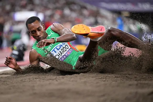 Portugal's athlete Pedro Pichardo competes