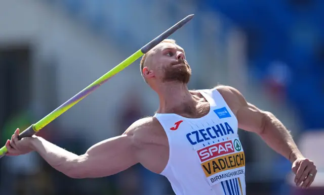 Jakub Vadlejch of Team Czechia competes in the Men's Javelin