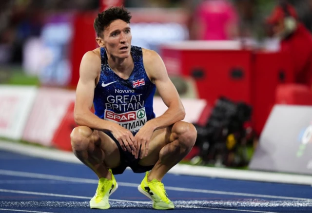 Jake Wightman of Great Britain following the Men's 1500m Final