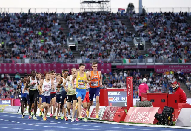 Andreas Almgren of Team Sweden leads the field