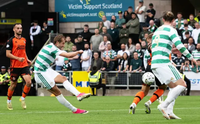 Benjamin Nygren cracks in Celtic's fourth goal