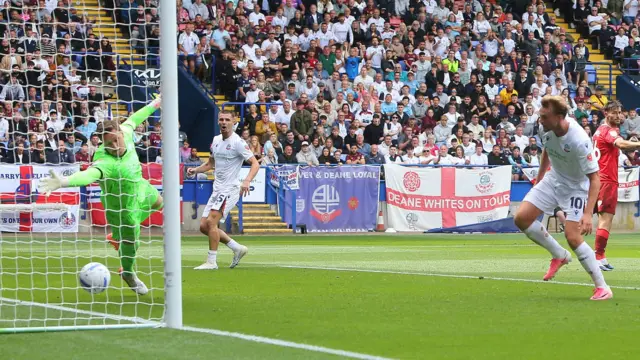 Sam Dalby's disallowed goal for Bolton Wanderers against Preston North End