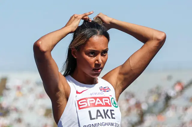 GB's LAKE Morgan adjusts her hair