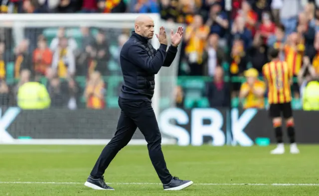 Hibs head coach David Gray
