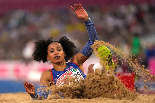 Jazmin Sawyers of Team Great Britain competes