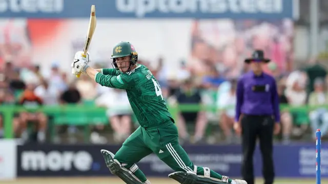 Freddie McCann batting for Notts