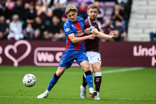 Alfie Stewart in action for Caley Thistle