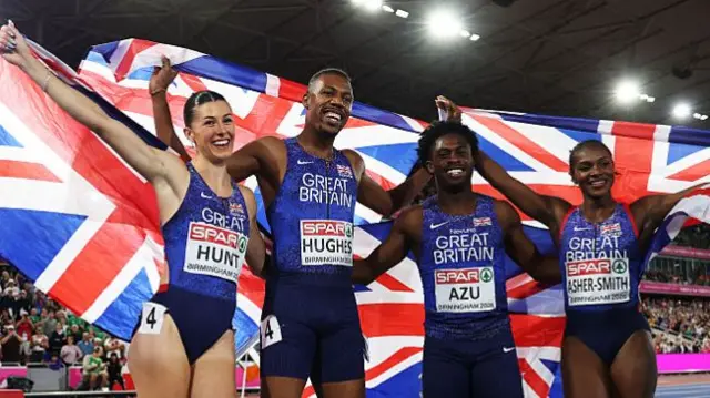 GB's mixed 4x100m relay final