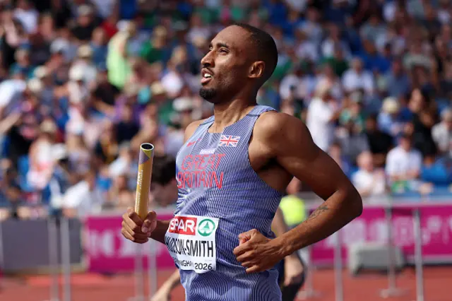 Matthew Hudson-Smith of Team Great Britain competes