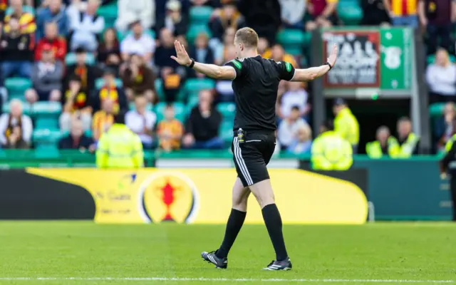 Referee Duncan Nicolson