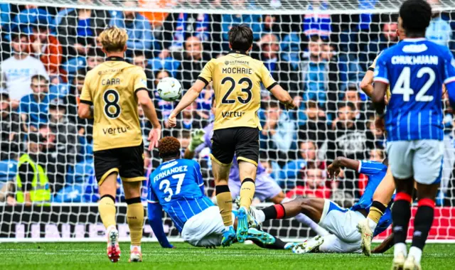Chris Mochrie fires St Mirren back into the game at Ibrox