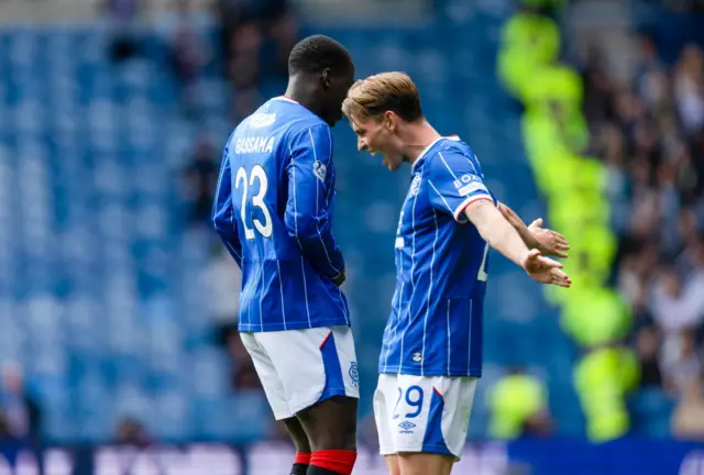 James Penrice impressed on his Rangers debut