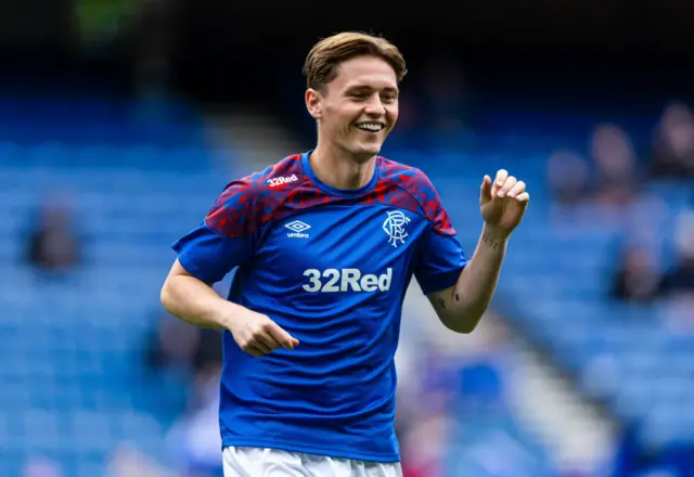 James Penrice makes his Rangers debut