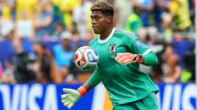 Parma goalkeeper Zion Suzuki