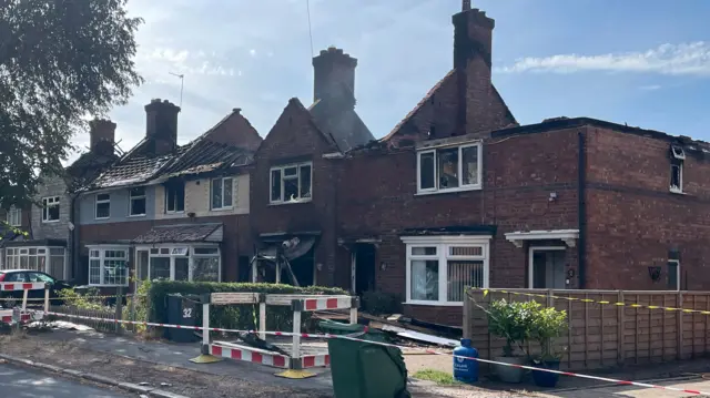 Homes in Warstock affected by fire