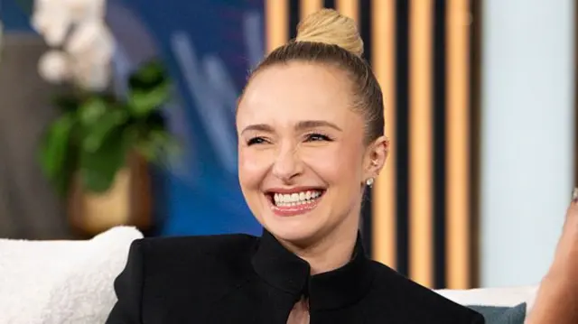 Hayden Panettiere smiling while on the Tamron Hall show