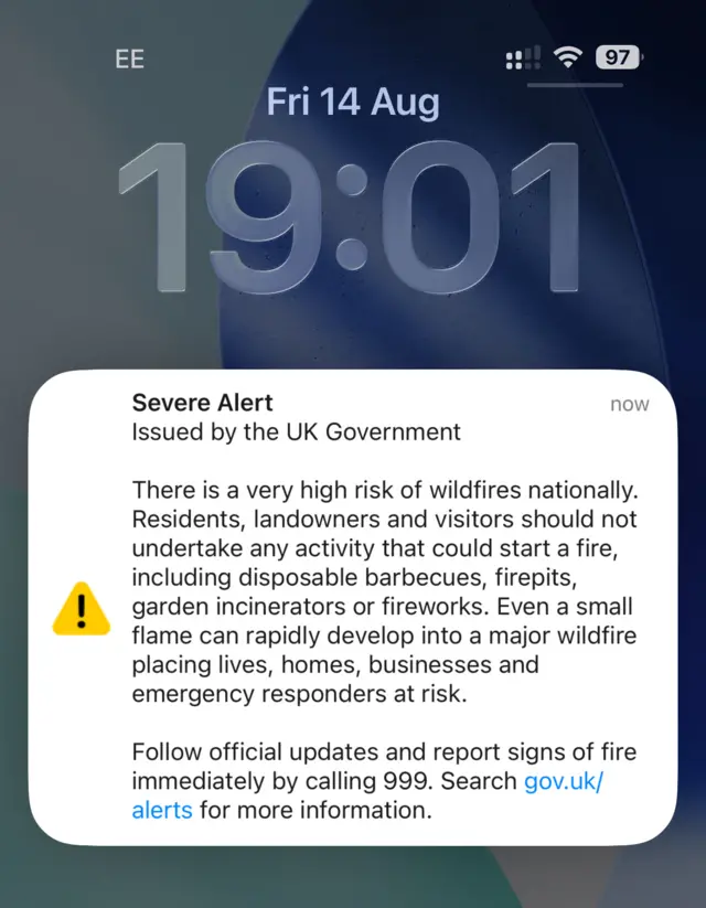 Emergency alert message