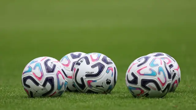 Puma Premier League Match ball's during the during the pre-season friendly match between Newcastle United and Bayer 04 Leverkusen