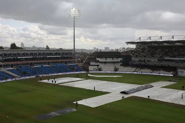 Covers on at Headingley