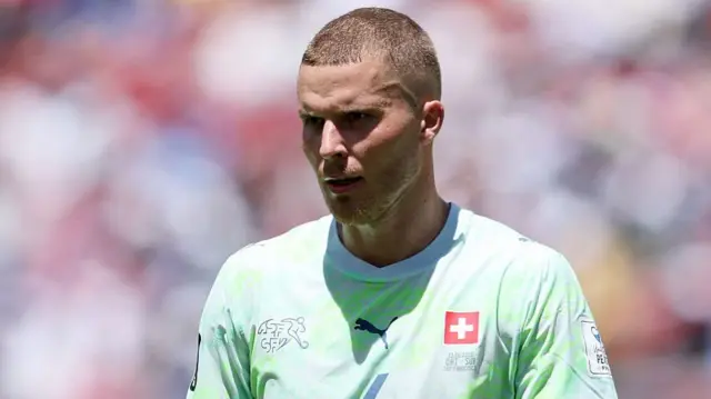 Nico Elvedi #4 of Switzerland looks on during the FIFA World Cup