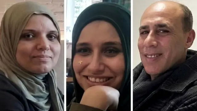 Composite image of Zeina Alayn, Sara El-Khawas and Hassan El-Khawas.