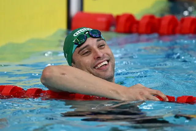 Chad le Clos of South Africa in the pool