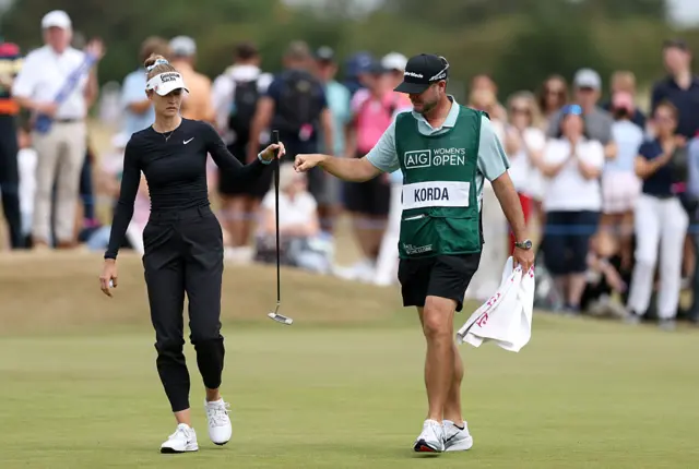 Nelly Korda takes her putter
