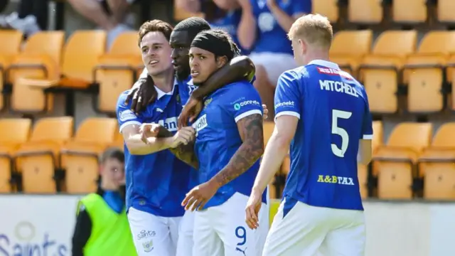 St Johnstone celebrate