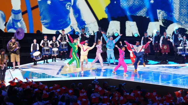 Dancers at closing ceremony