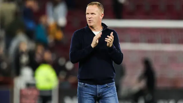 Hearts head coach Wouter Vrancken