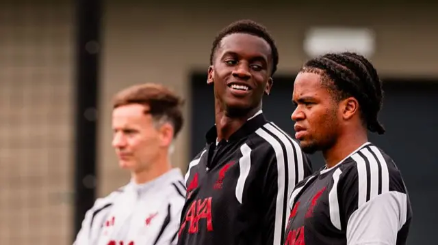 Trey Nyoni and Rio Ngumoha in training