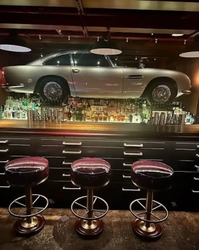 Aston Martin on wall