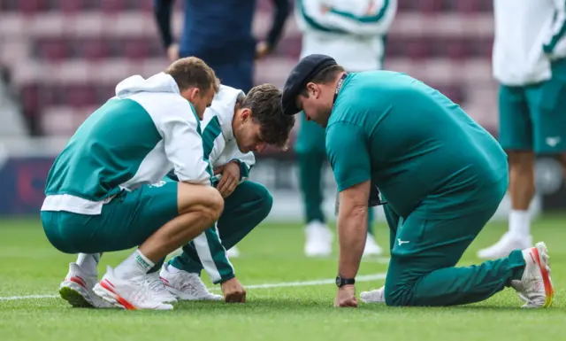 Rapid Vienna inspect Tynecastle pitch