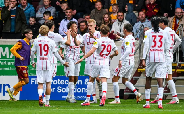 Freiburg score against Motherwell