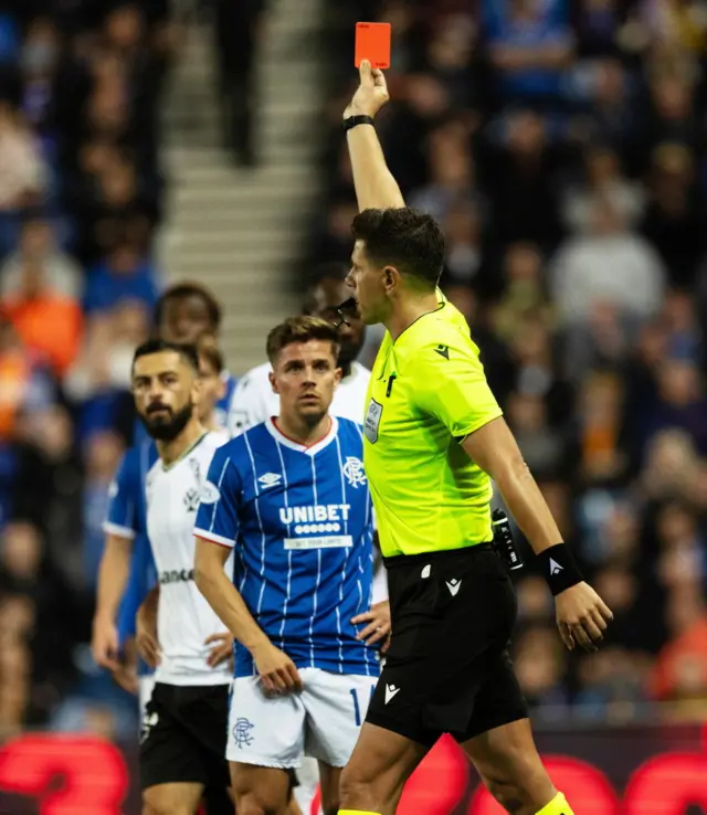 Devlin red card