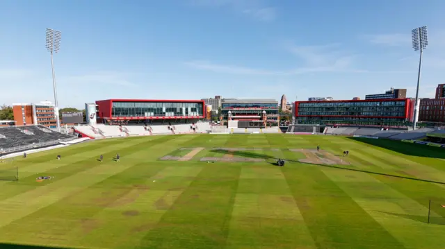 A view of a sunny Emirates Old Trafford