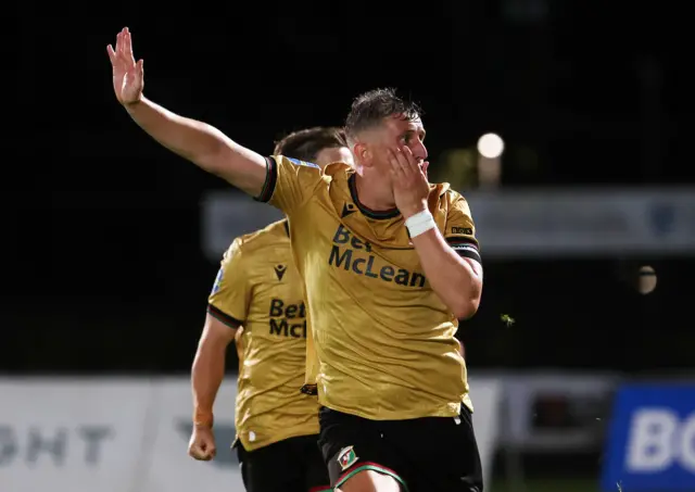 Marcus Kane celebrates